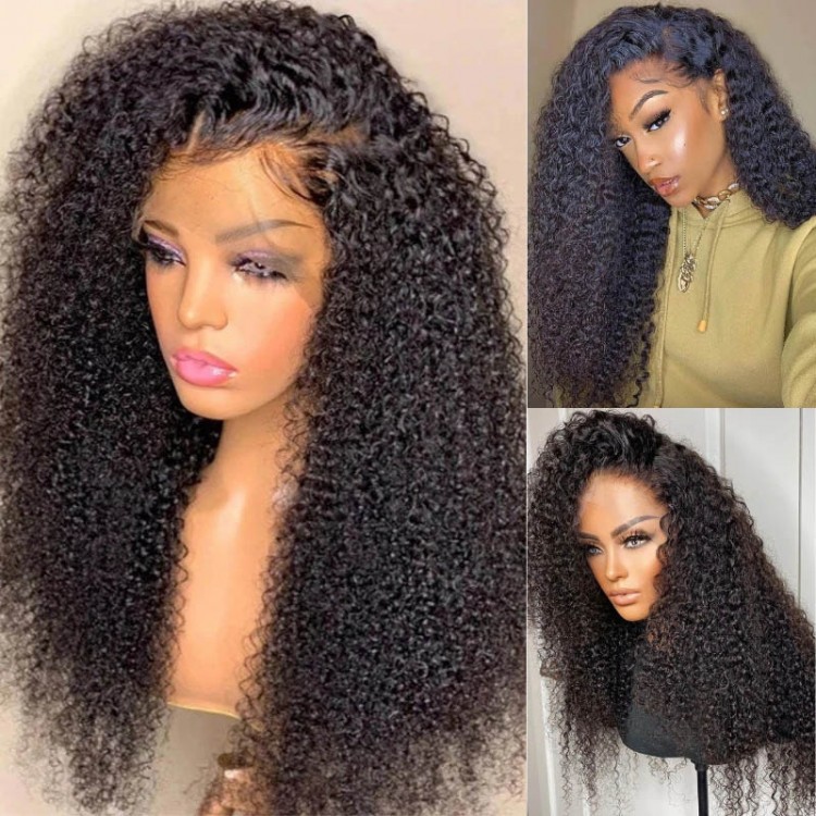 Uglam 13x6 HD Lace Front Kinky Curly Wig 200% Density